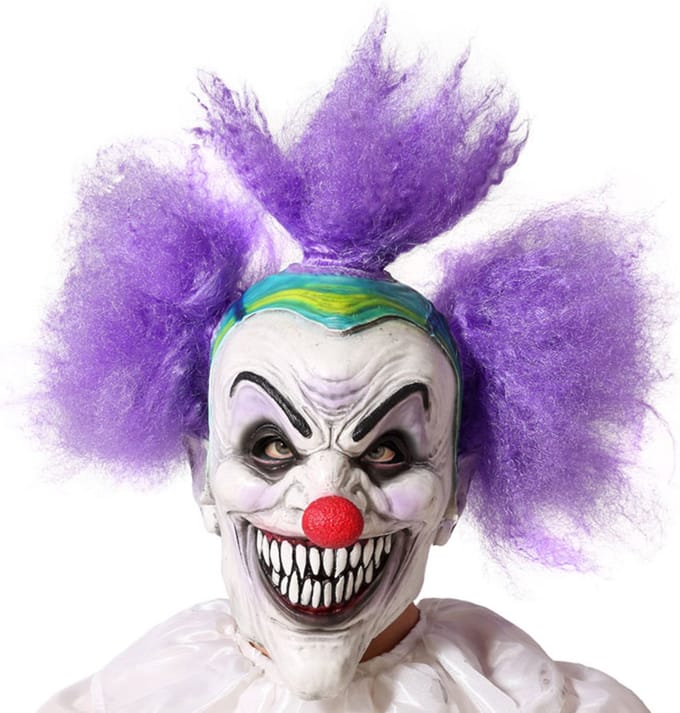 ATOSA - Gek clownsmasker voor volwassenen