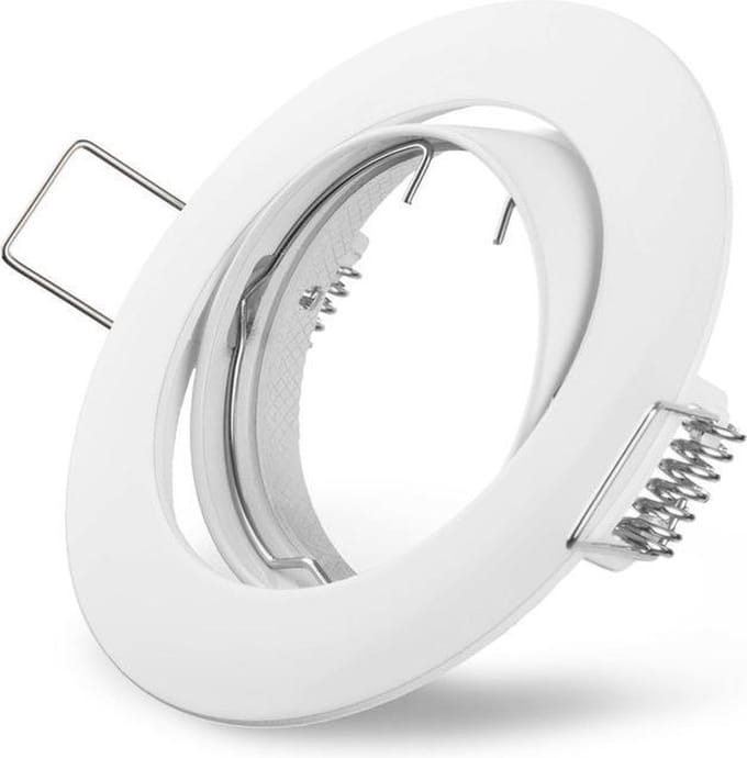 Inbouwspot GU10 wit kantelbaar | zaagmaat 75mm