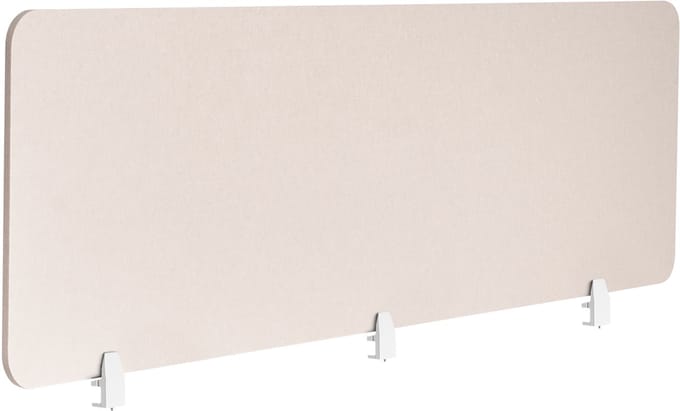 BELIANI SPLIT - Bureauscheidingswand - Beige - 180 x 50 cm - PET-vilt