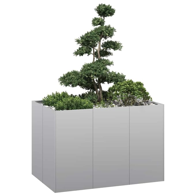 vidaXL - Plantenbak - 120x80x80 - cm - gegalvaniseerd - staal