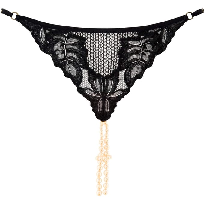 Bracli - London G-String - Luxus Perlenstring Dessous Größe Plus