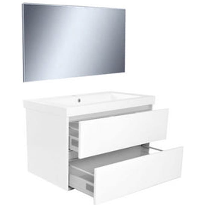 Wiesbaden Vision meubelset (incl. spiegel) 80 cm wit