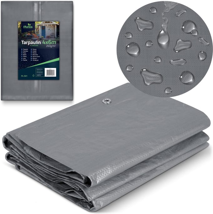 Zeildoek 600 x 400 cm 260 g/m2 Plonos PL-501