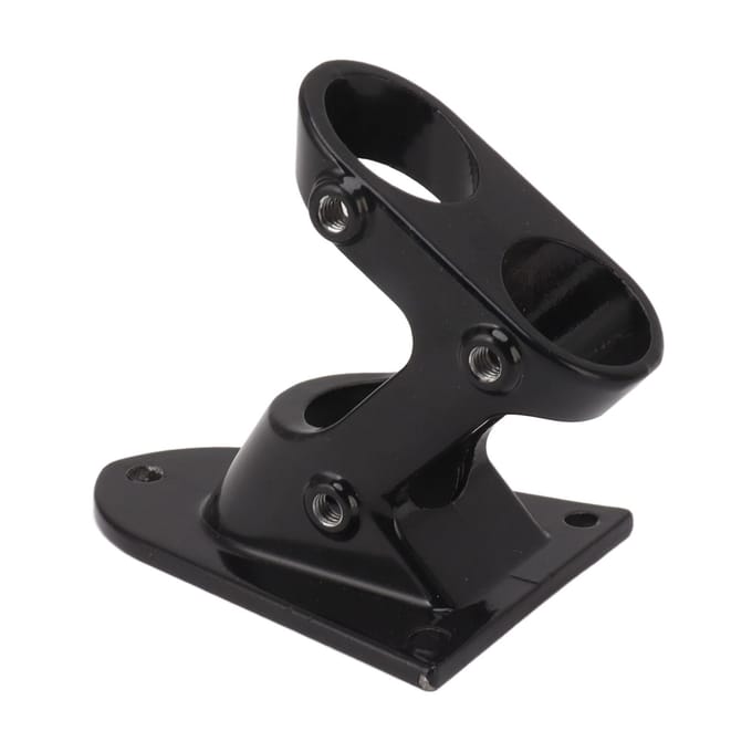 Vlaggenstokhouder Beugel Aluminiumlegering Dubbel Gat Roestvrij Verdikking Heavy Duty Vlaggenhouder voor black
