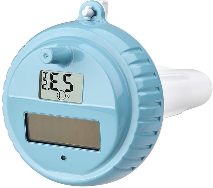 Digitale Zender - Draadloze Thermometer - Water Temperatuur - Zonne-energie Werking - 50 Meter Bereik - Turquoise