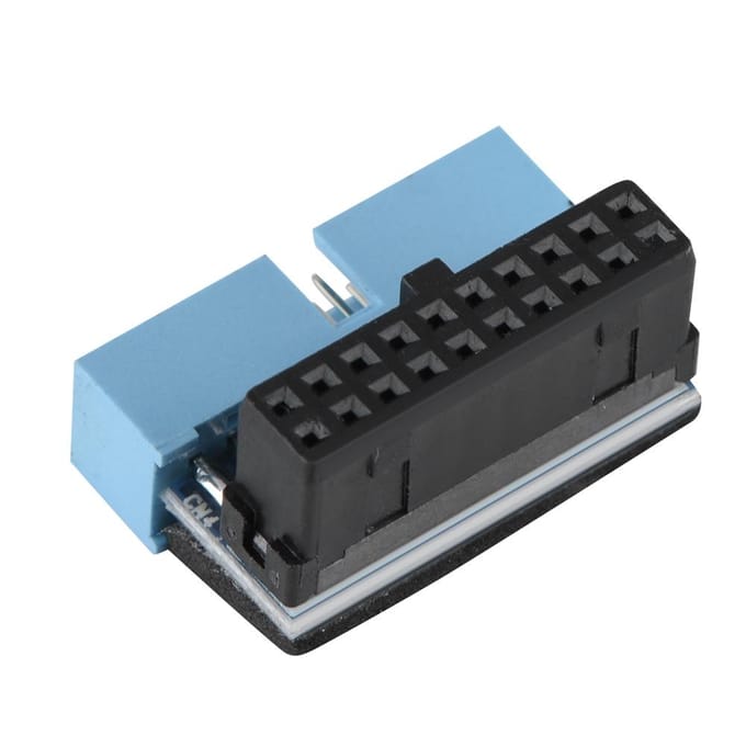 5 stuks 90 graden haakse USB 3.0 19-pins interne moederbordheader zwart