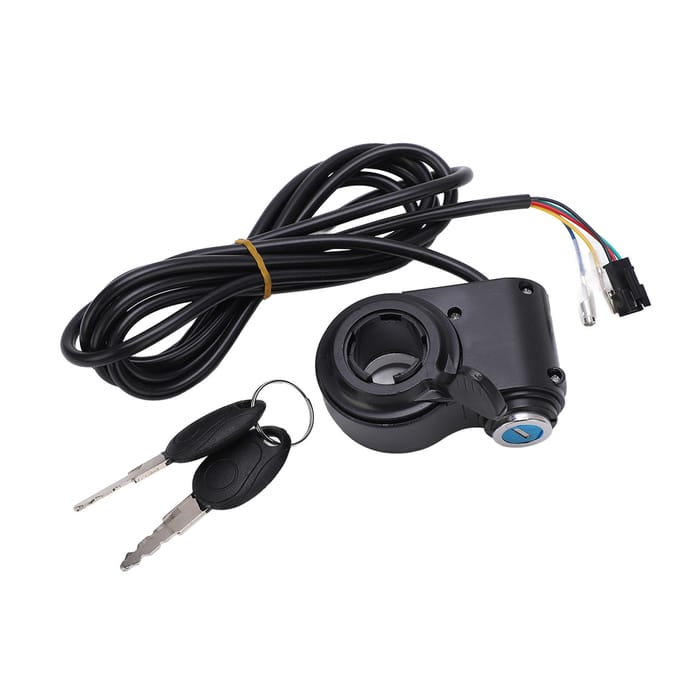 12V‑72V Universele Elektrische Fiets Duim Gashendel Versneller Snelheidsregeling Assemblage voor Elektrische Fietsen Scooters black