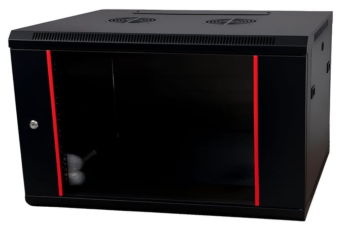 DSIT Baseline 4U wandkast met glazen deur 600x600x280mm (BxDxH) - serverbehuizing - serverrack - 19 inch