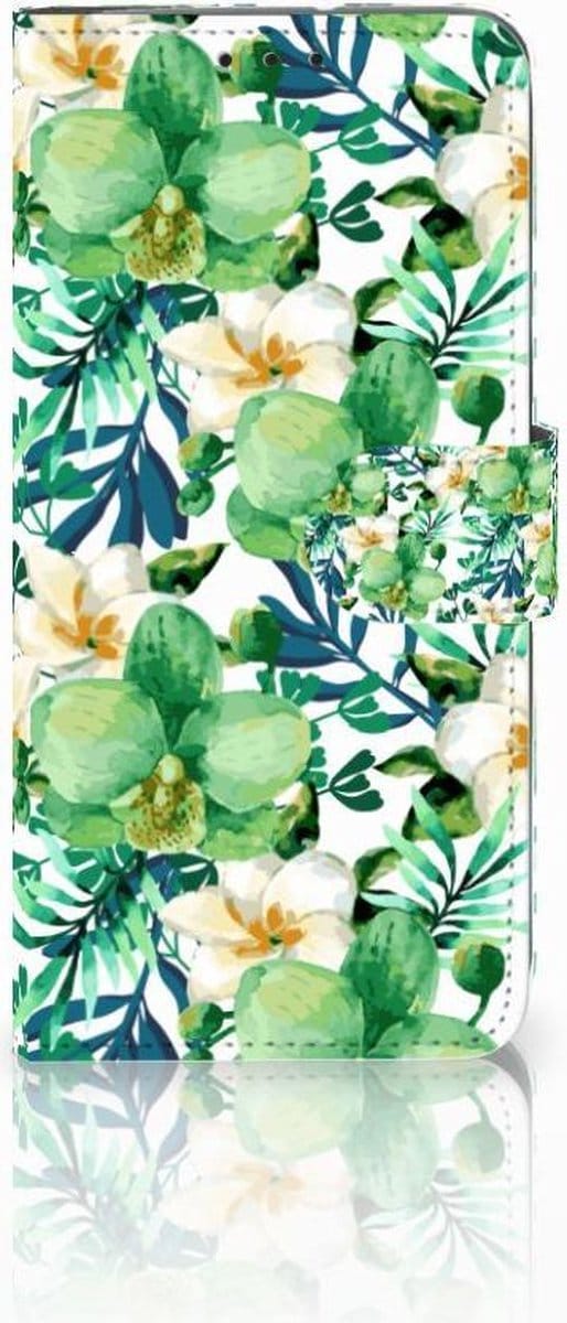 Motorola Moto G7 Power Hoesje Orchidee Groen