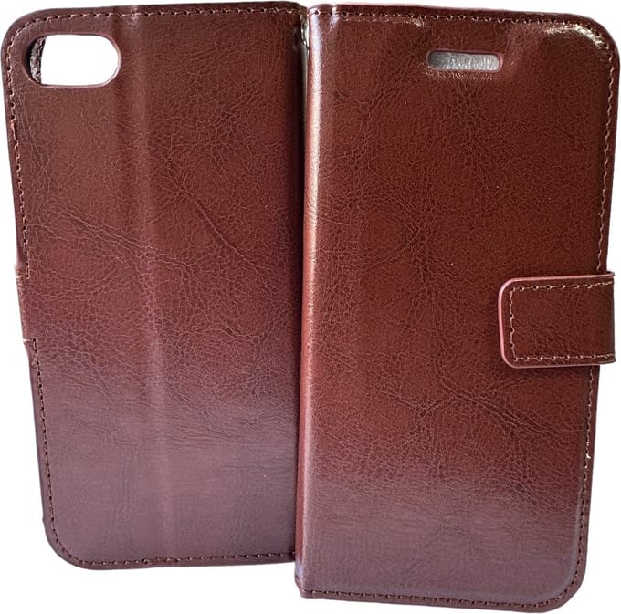 Portemonnee Book Case Hoesje bruin Geschikt voor: iPhone 5 / 5S / 5S / SE