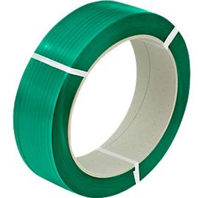 Omsnoeringsband - Pet-polyester  - B 15,5 mm x L 2000 m - dikte 0,6 mm - groen