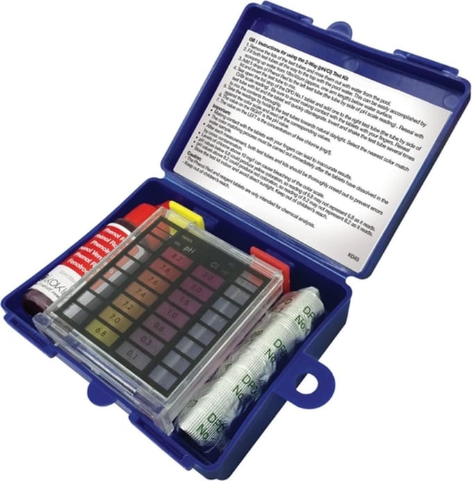 Tweedelige test kit (Ph/Cl) 20Cc Phenol + 20 stuks DPD - Kokido