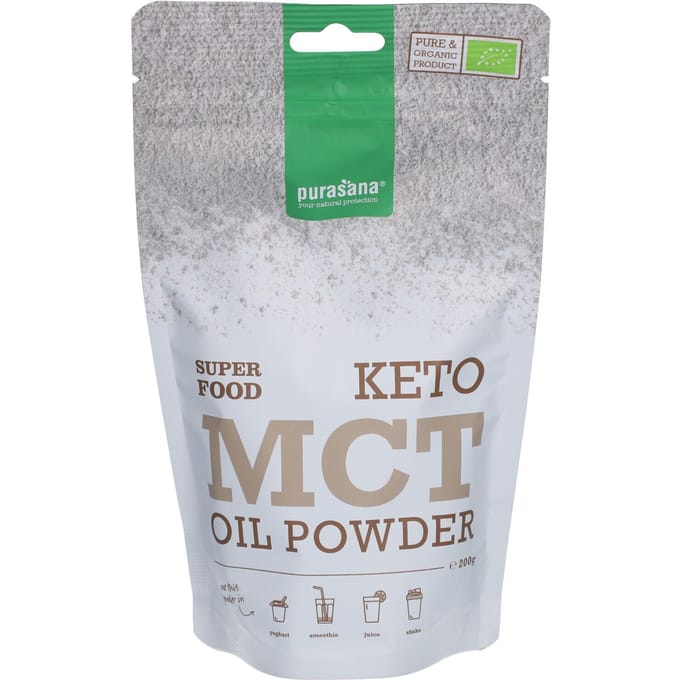 Purasana MCT Olie Poeder Biologisch 200 gr