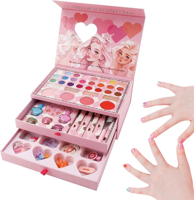 Kinderen Make-up Set - Speel Make-up - Fantasie Spel - Wasbaar Ontwerp - 25 cm