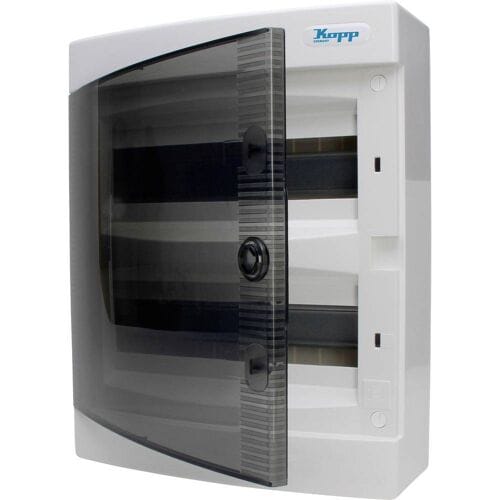 Kopp 350912048 Distributiebehuizing Aantal groepen: 12 Aantal rijen: 3 Inhoud: 1 stuk(s)