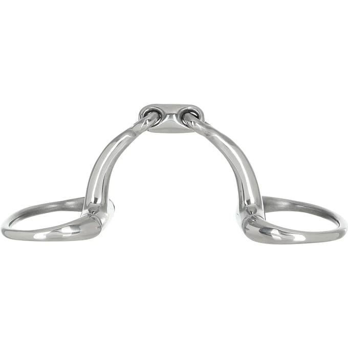Dubbel snaffle bit voor gebogen paard HorseGuard Anir