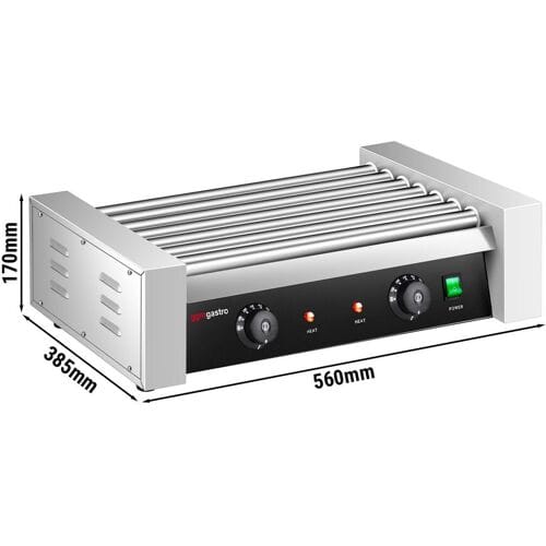 GGM Gastro Würstchengrill / Hot Dog Grill - mit 7 Rollen