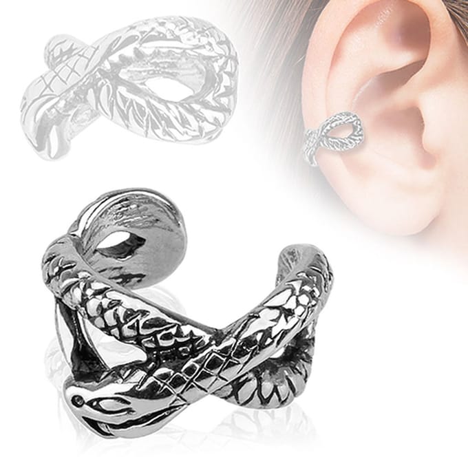 Fake piercing snake design - LMPiercings
