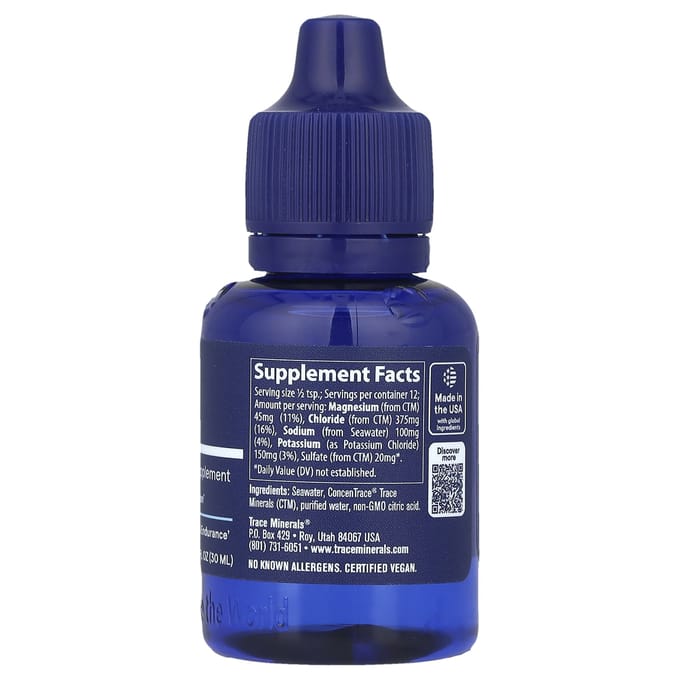 Trace, Endure, Vloeibaar Elektrolytensupplement, 1 fl oz (30 ml)