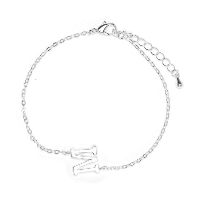 Luxenter Armband met zilveren afwerking - Alphabet