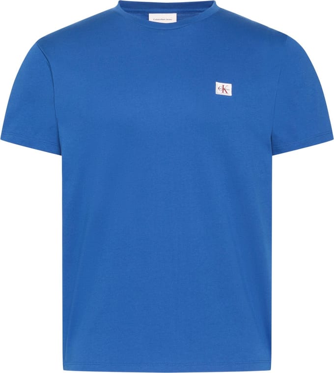 Calvin Klein Ss Badge 30s Jersey Tee Classic Blue Taglia: L | Magliette basic Outlet | Uomo | Blu