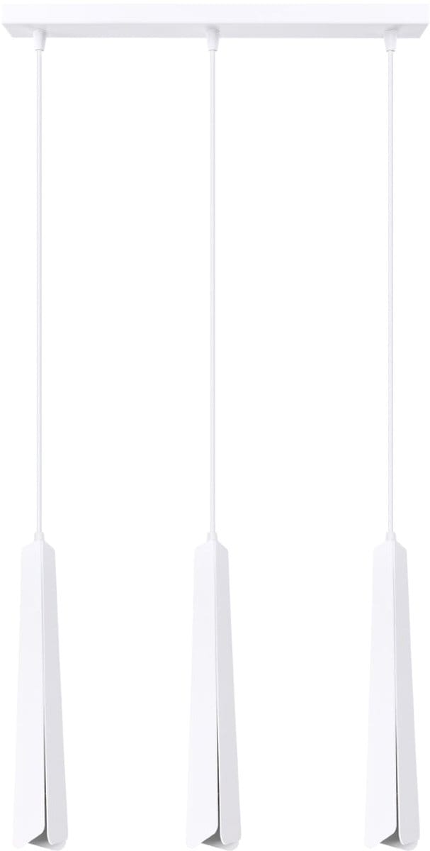 Sollux Lighting Hanglamp Prysm - G9 - wit - staal - 120x45x5cm