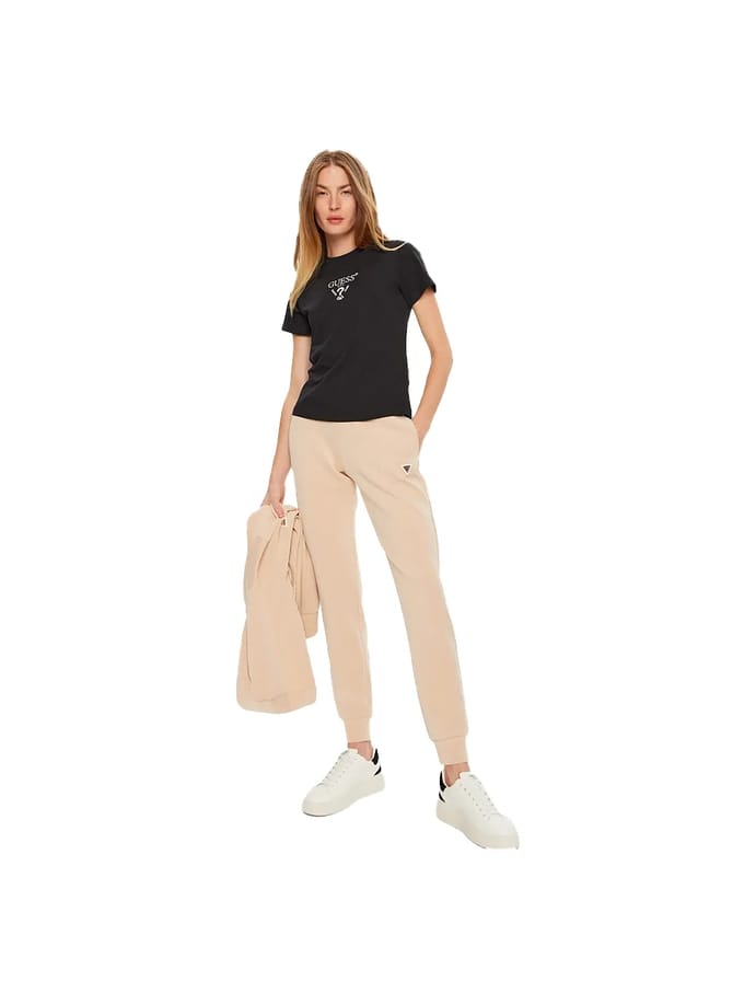 Crew Neck Graphic Tee Short Sleeve Wo - Black Shirts