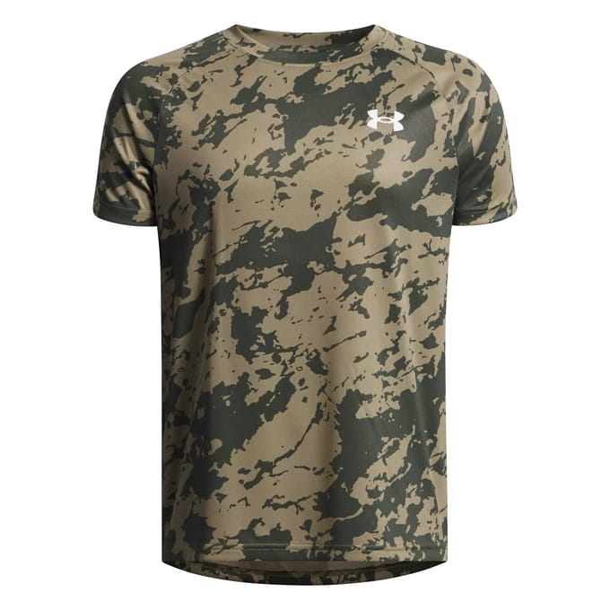 Under Armour UA Tech 2.0 SS Unisex Sportshirt - Groen - Wit