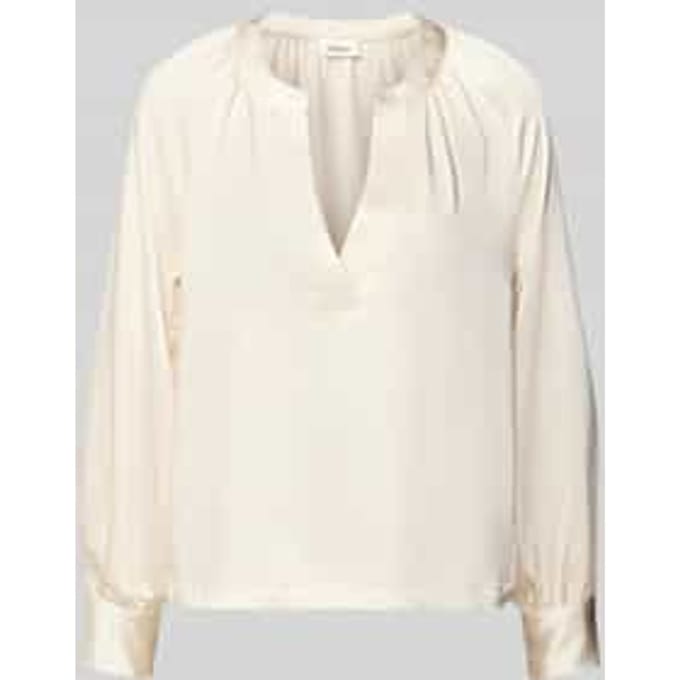 Oversized blousetop met cacharelplooi
