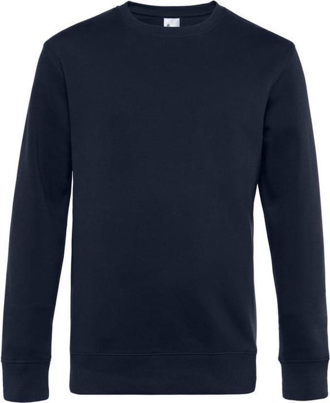 B&C Heren Koning Bemanningstrui (Marineblauw)