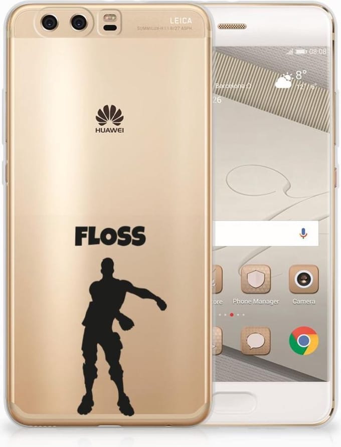 Huawei P10 Plus Telefoonhoesje met Naam Floss