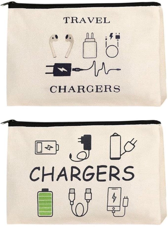 Gepersonaliseerde make-up tas voor reizen met 2 compartimenten