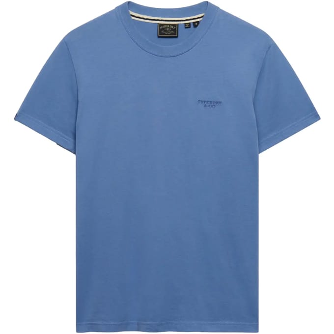 Superdry - Essential Gestapeld Logo Geborduurde T-shirt - Heren - T-shirts