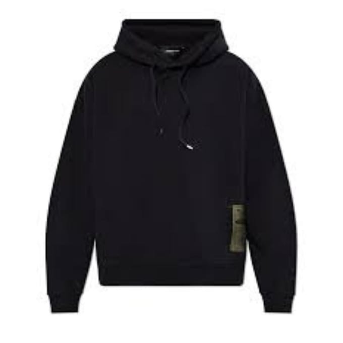 Dsquared2 Patch Design Zwarte Hoodie
