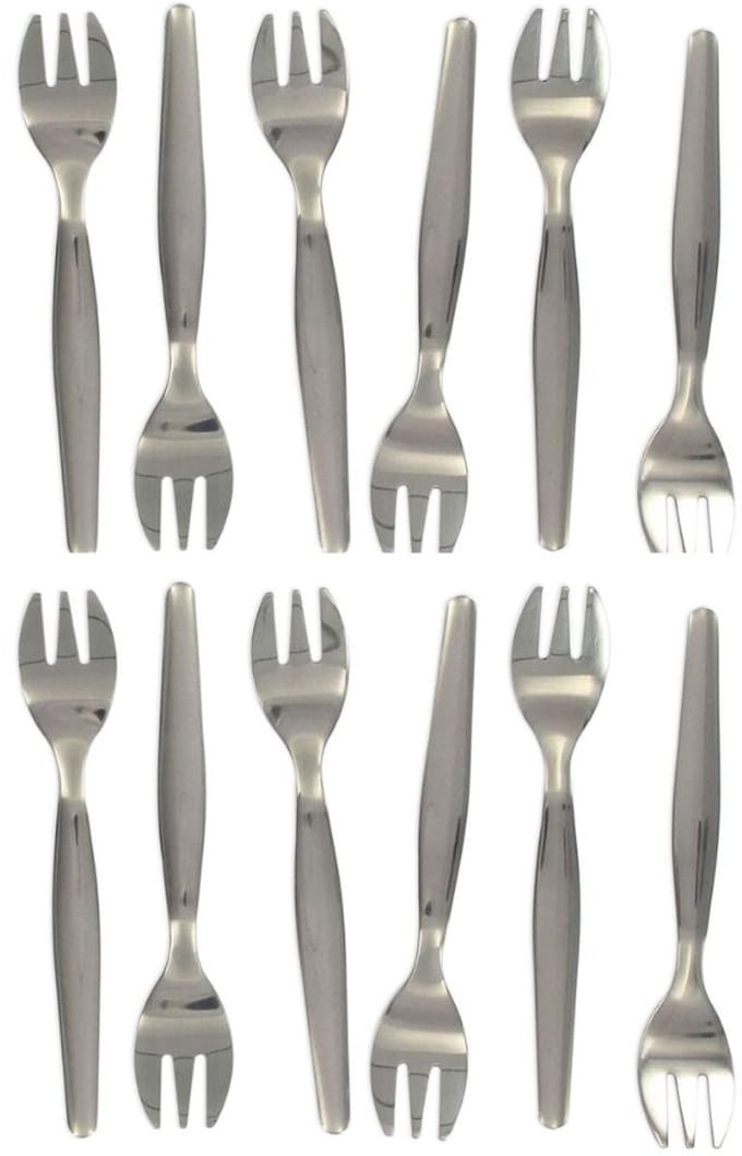 Set van 12 oestervorkjes Fackelmann Culinaire Specialiteiten