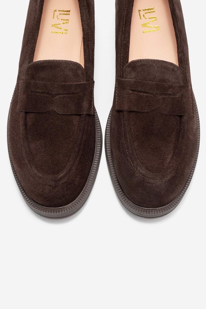 Bree Platform Penny Leren Loafer