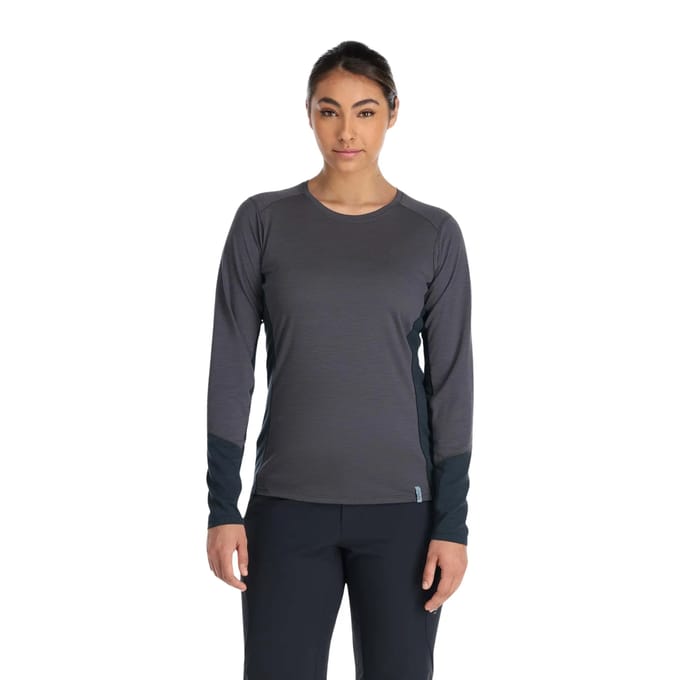 Dames-T-shirt met lange mouwen Rab Syncrino Base