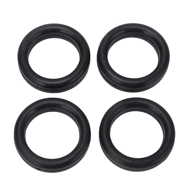 4 Pièces 2 pouces Joint Torique BR554 Support d'Échappement Noir Réduction du Bruit Support d'Échappement Longue Durée Joint Torique pour Véhicules black