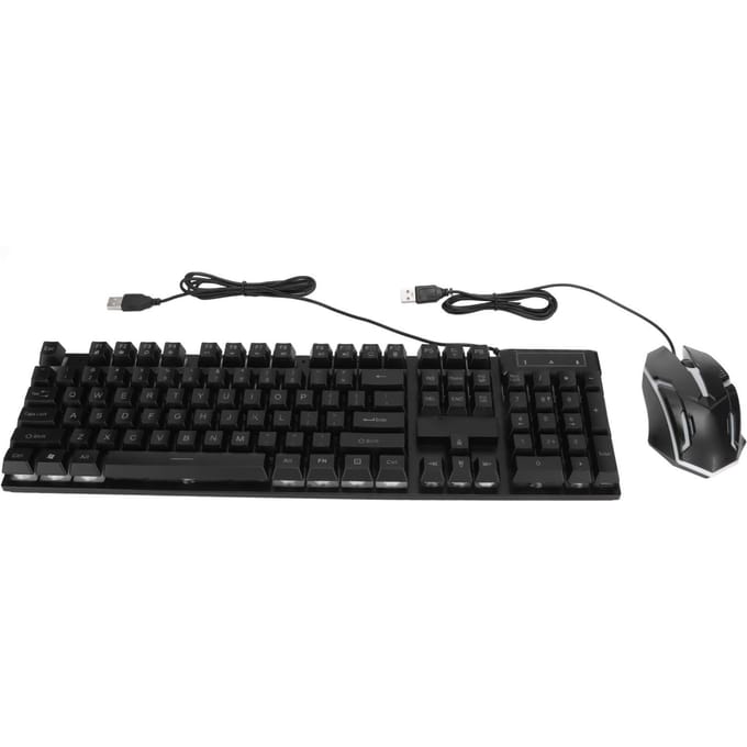 Gaming Toetsenbord en Muis Combo 104 Toetsen LED Achtergrondverlichting Ergonomisch Waterdicht Snelle Respons Gaming