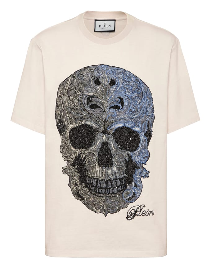 T-Shirt Ronde Hals Ss Skull