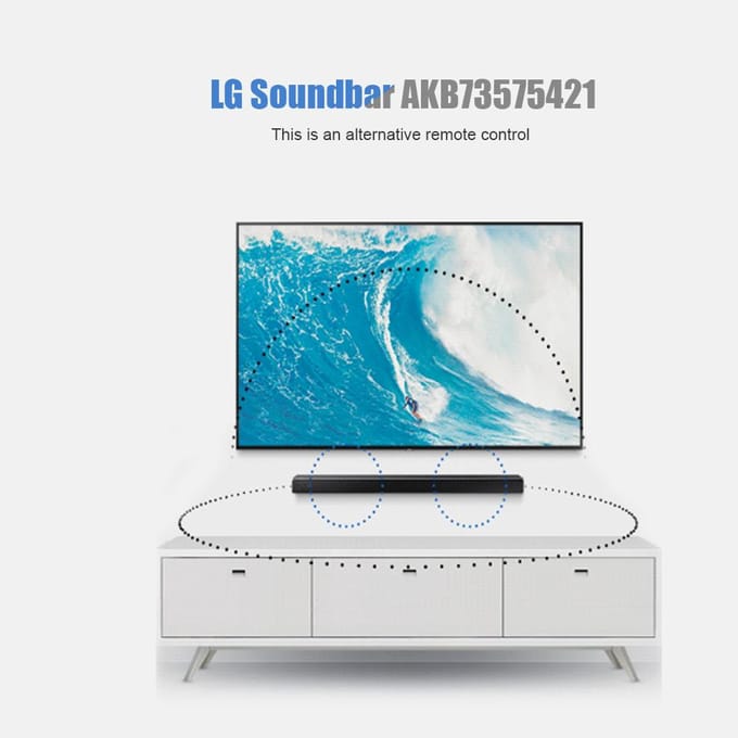 Alternatief voor afstandsbediening voor LG Soundbar AKB73575421 SOUND BAR NB3530A NB4530A black