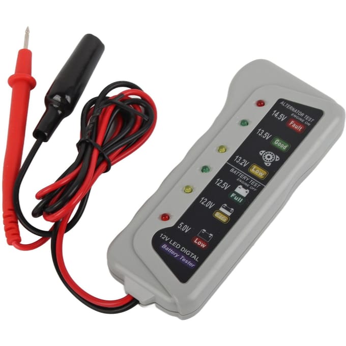 2‑14.8V Auto Bestelwagen Auto Batterij Tester Opslag Onderhoud Oplader Systeem Analyzer Controle Tool gray