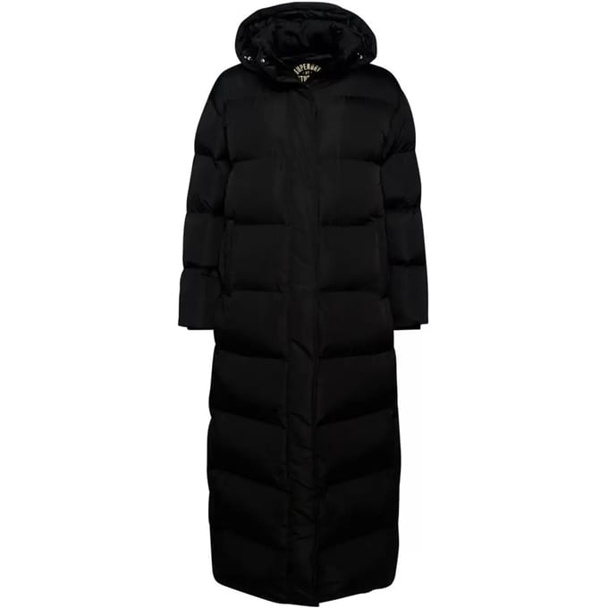 Superdry - Maxi pufferjas met capuchon - Dames - Gewatteerde jassen