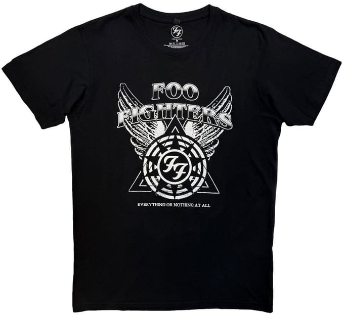 Foo Fighters - Everything or Nothing At All Logo Heren Tshirt - M - Zwart
