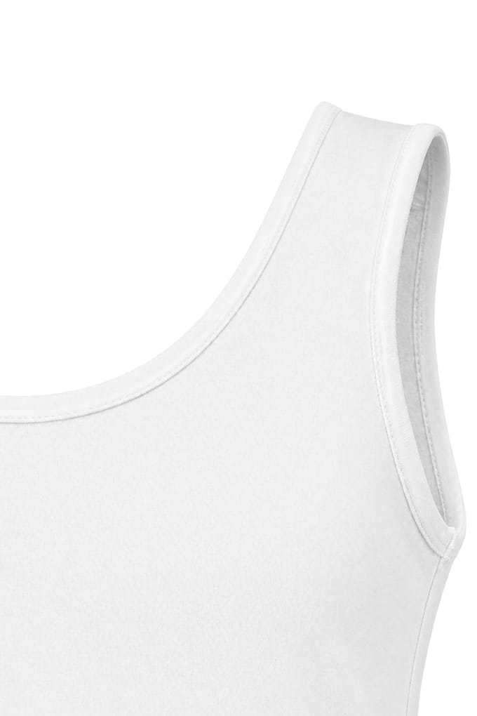 Casual U-Hals Katoenmix Tanktop