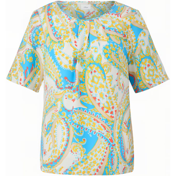 s.Oliver  Blouses Off-white Maat: 40 | Blouses Outlet | Dames | Wit