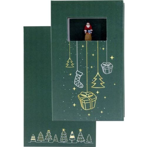 NOCH 0099503 Cadeaubox „Christmas”  figuren Handbeschilderd