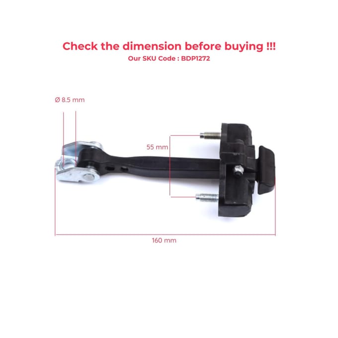 BDP1272 Deurstopper Scharnier Begrenzer voor Fiat 500L 351 352 2012-2022 51883508