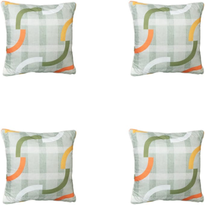 Madison - Sierkussen Tess orange - Ca. 50x50 cm - Set van 4