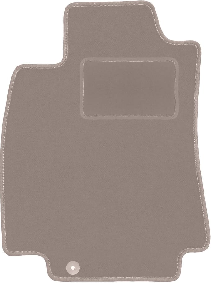 Beige bestuurdersmat voor: Nissan Tiida C11 hatchback, sedan (2004-2012)